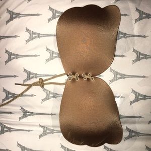 Lace-Up Self Adhesive Plain Bra